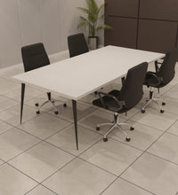Conference Table With Metal Frame