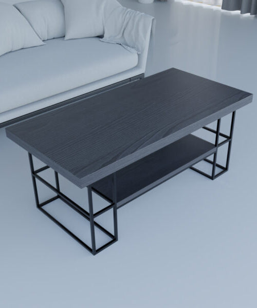 Center Table with Steel Frame